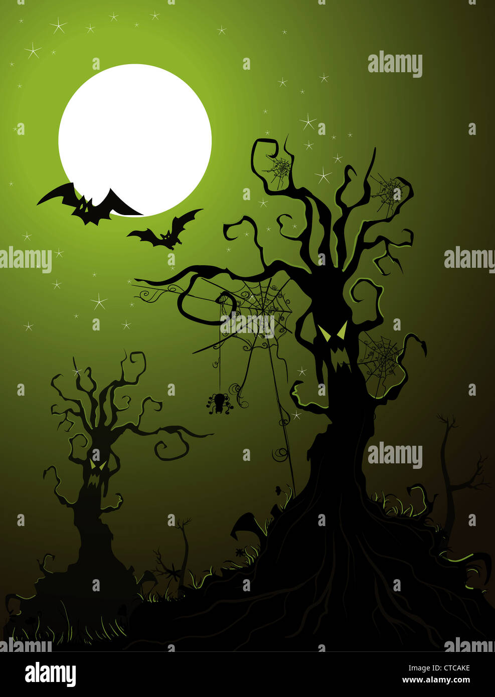 halloween background vector illustration Stock Photo - Alamy