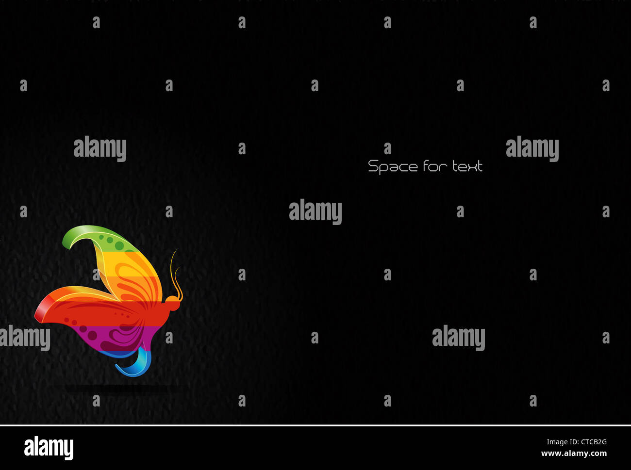 vector abstract wallpaper with butterfly Stock Photo - Alamy