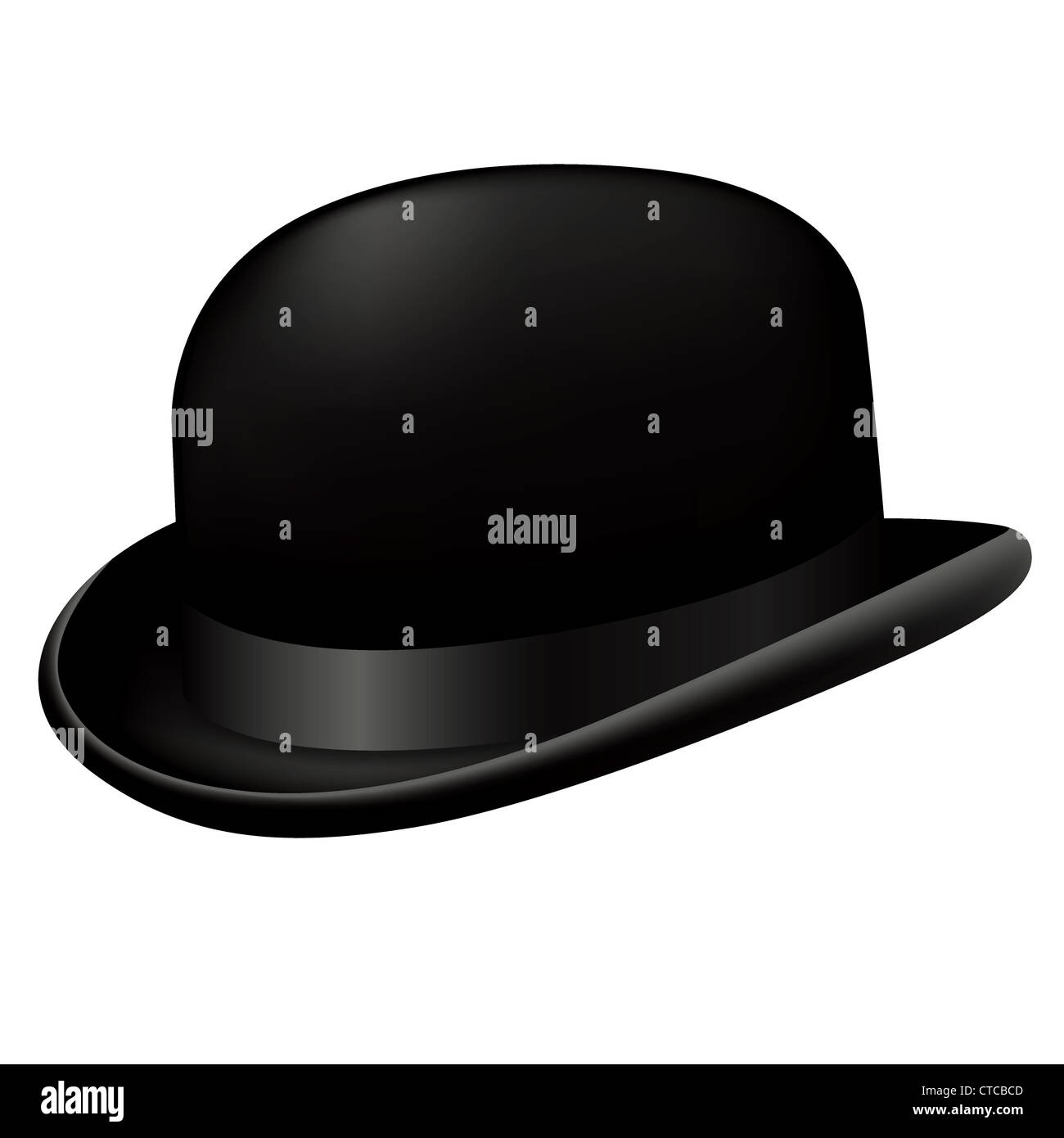 Bowler hat on white hi-res stock photography and images - Alamy