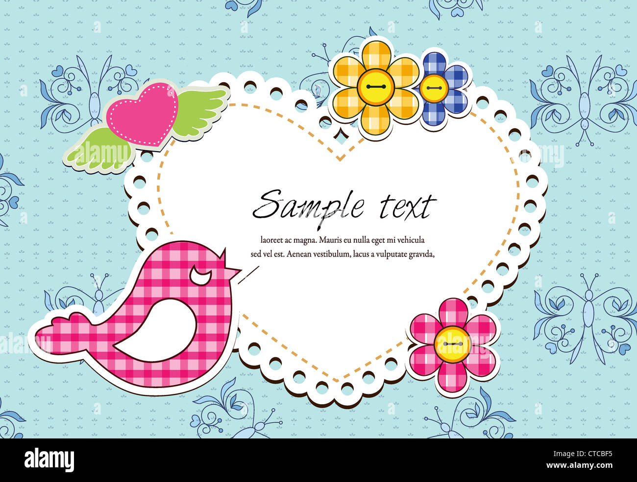 colorful frame vector illustration Stock Photo - Alamy