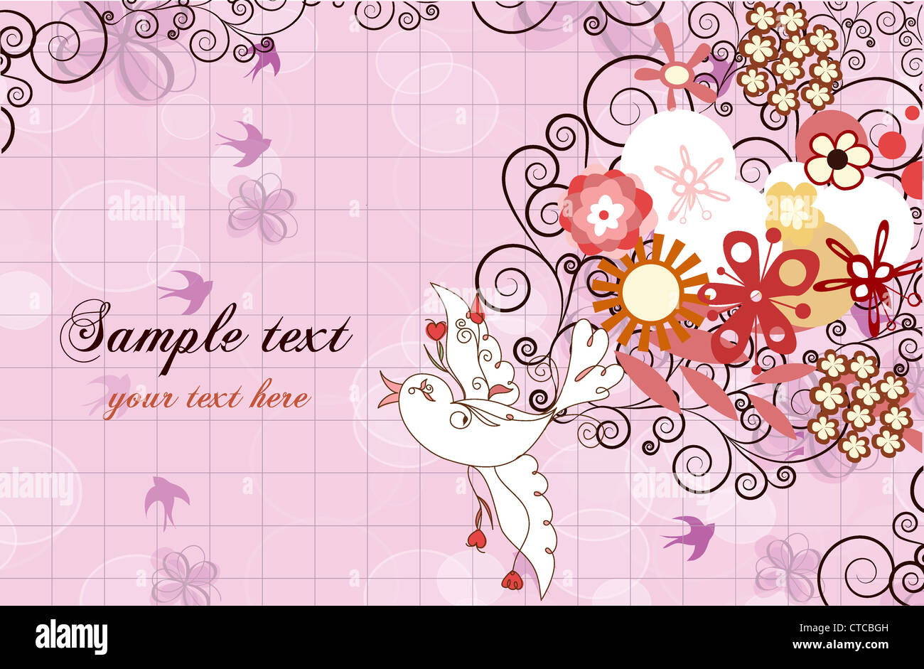 vector colorful spring background Stock Photo - Alamy