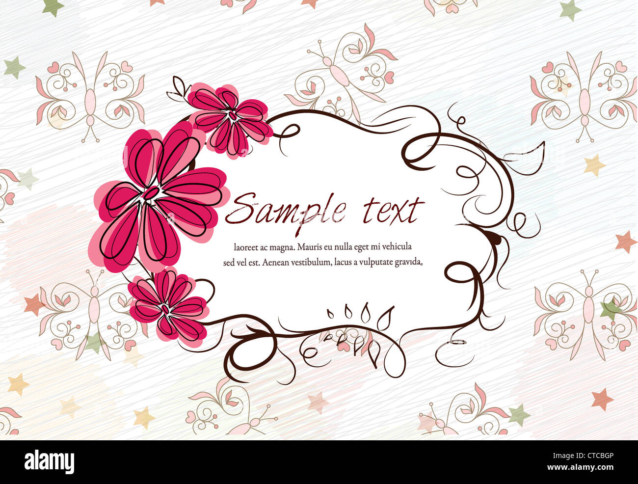 Spring Vector Frame vector colorful spring frame Stock Photo - Alamy