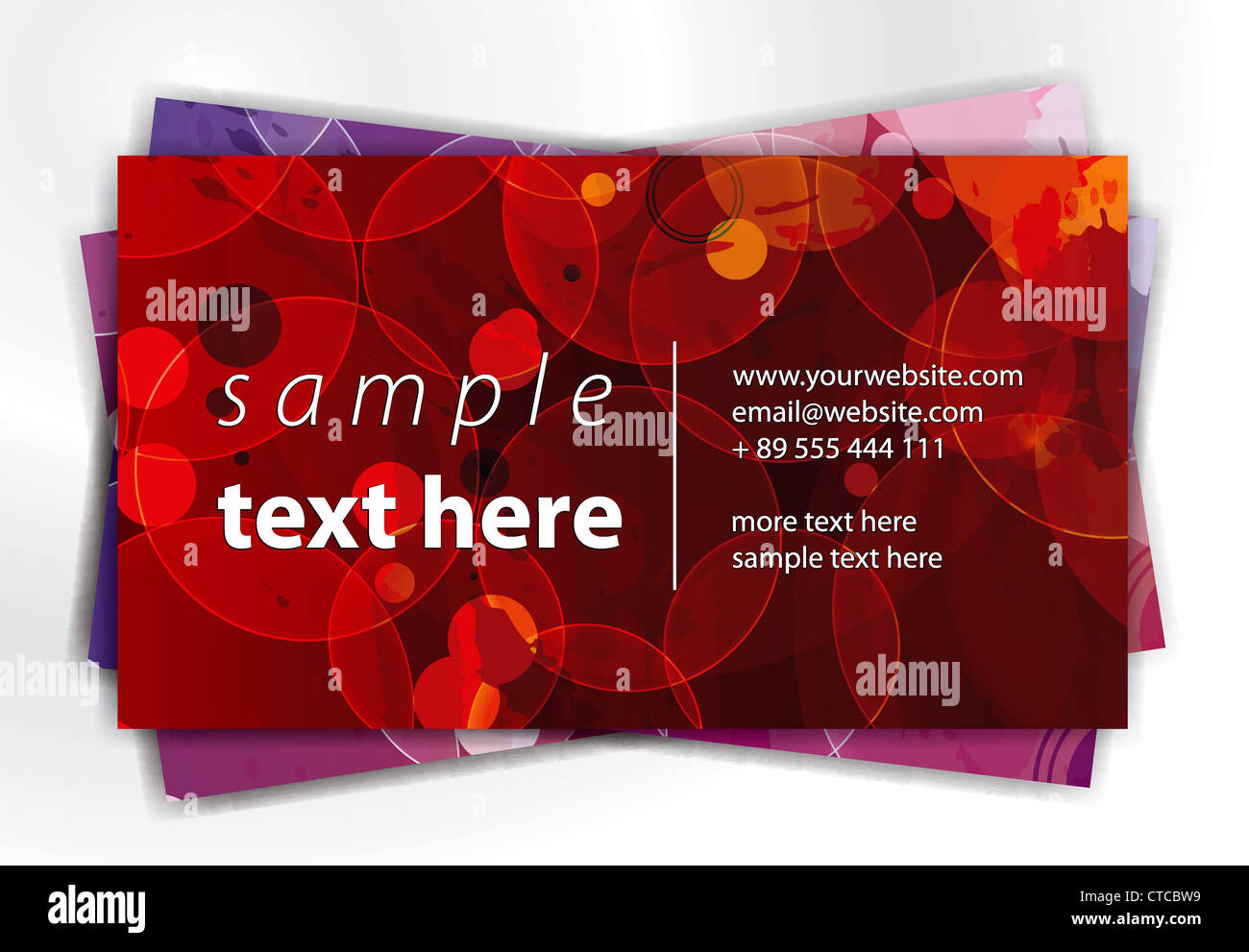 vector abstract business card Stock Photo - Alamy