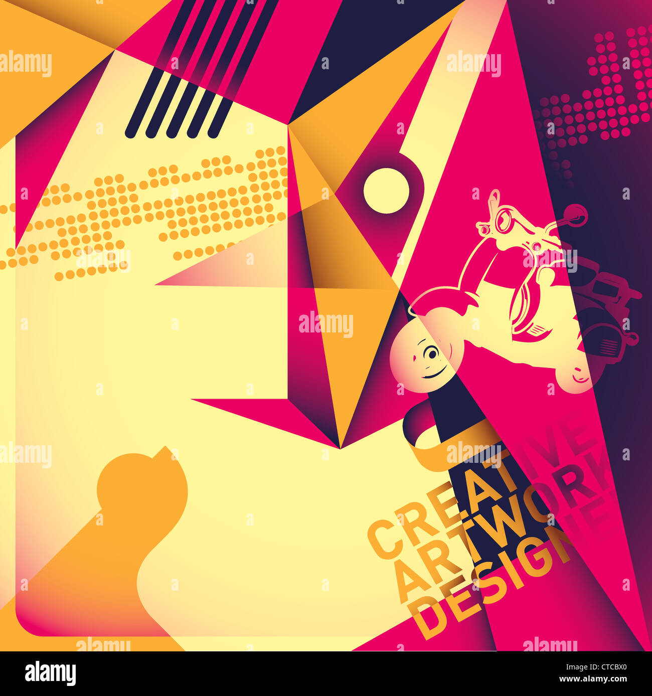 Conceptual abstract poster Stock Photo - Alamy