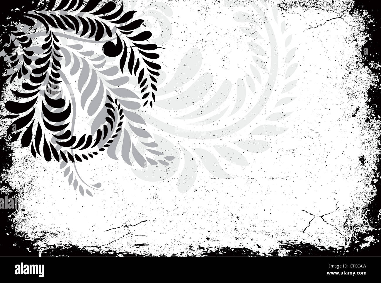 vintage grunge floral background vector illustration Stock Photo - Alamy