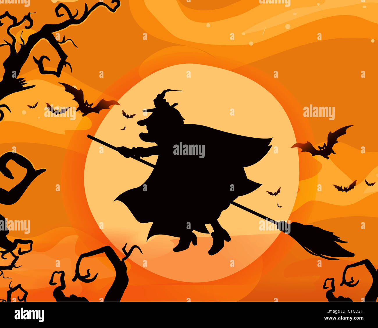 halloween background vector illustration Stock Photo - Alamy