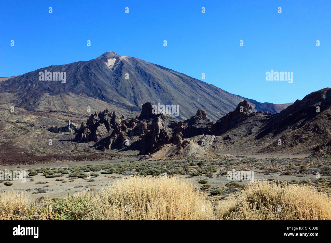 Spain, Canary Islands, Tenerife, Pico del Teide, volcano, Los Roques, Stock Photo