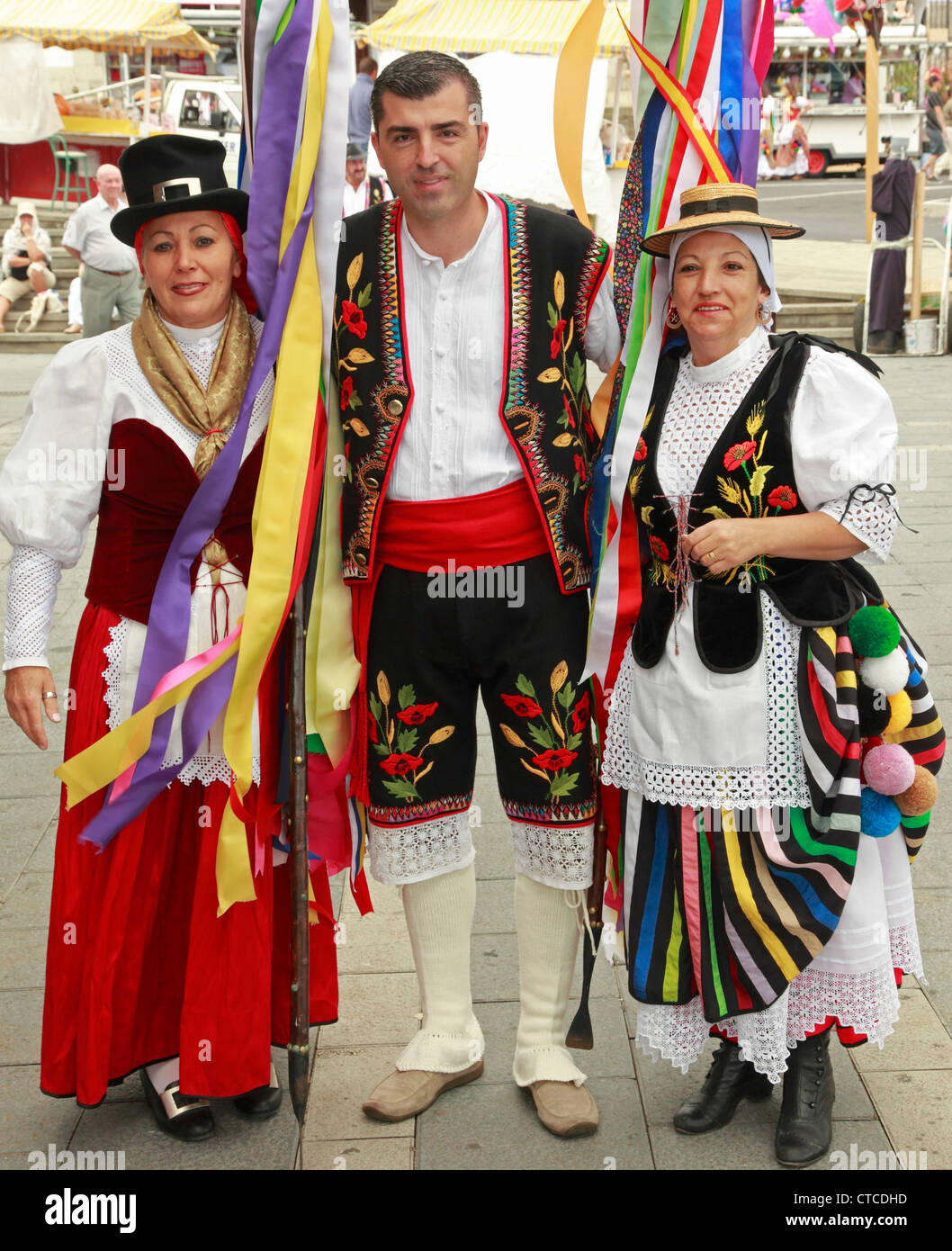 Spain, Canary Islands, Tenerife, Los Realejos, festival, romeria, San Isidoro Labrador, people, traditional dress, Stock Photo