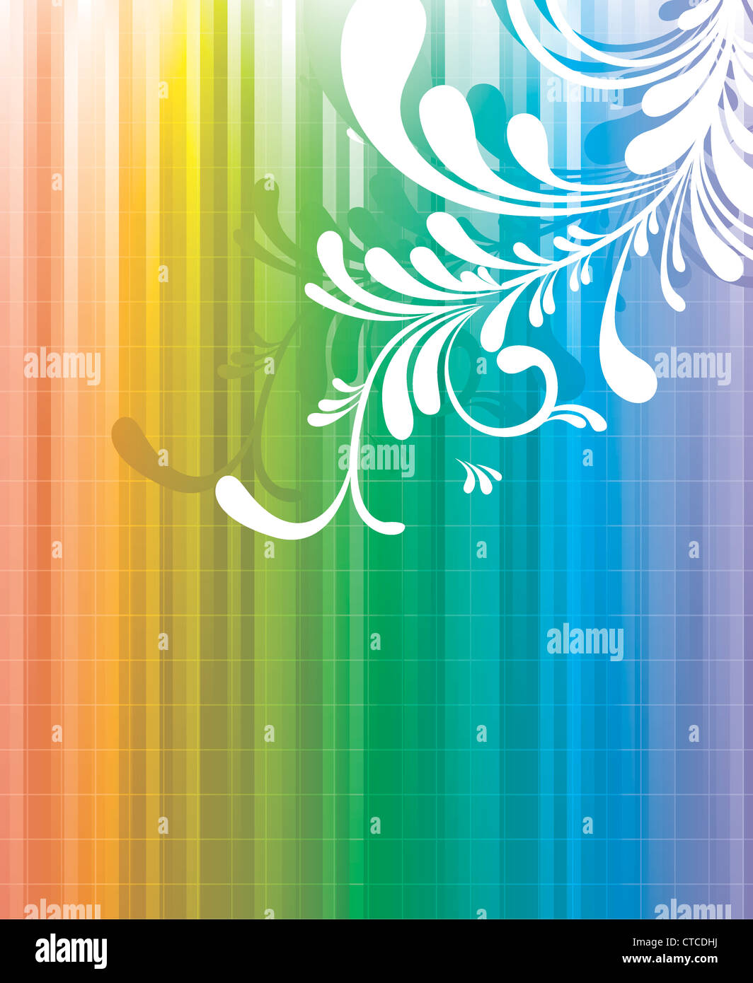 vector abstract background with floral Stock Photo - Alamy