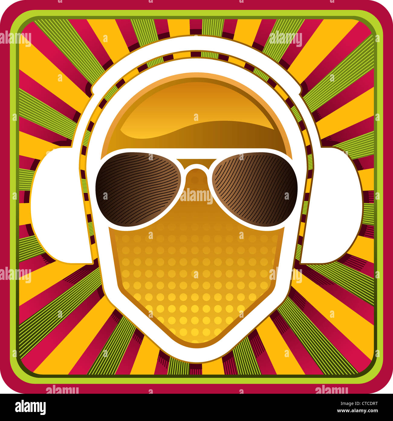 Headphones abstract background Stock Photo Alamy