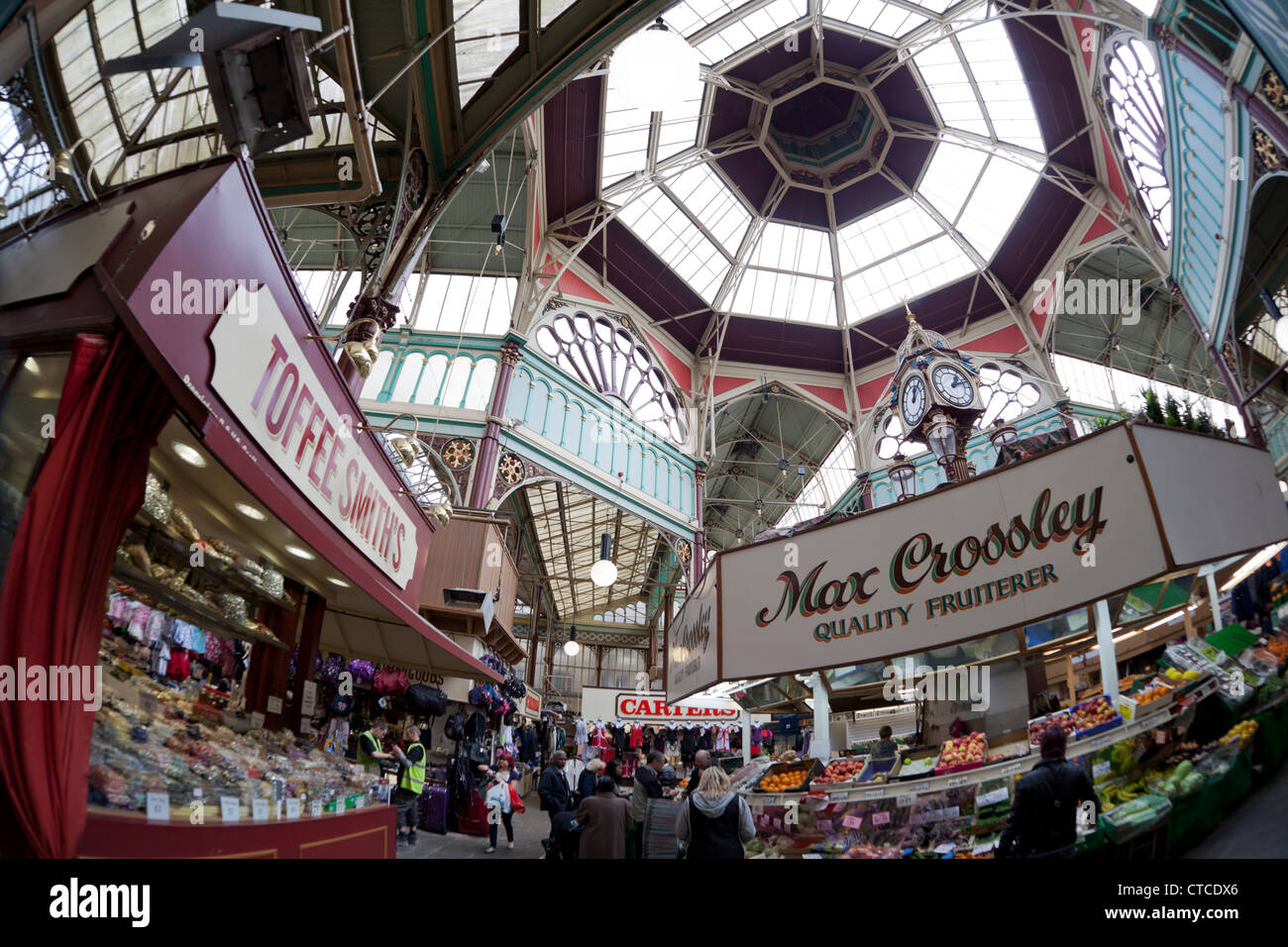Halifax Borough Market, opened 1896 Stock Photo Alamy