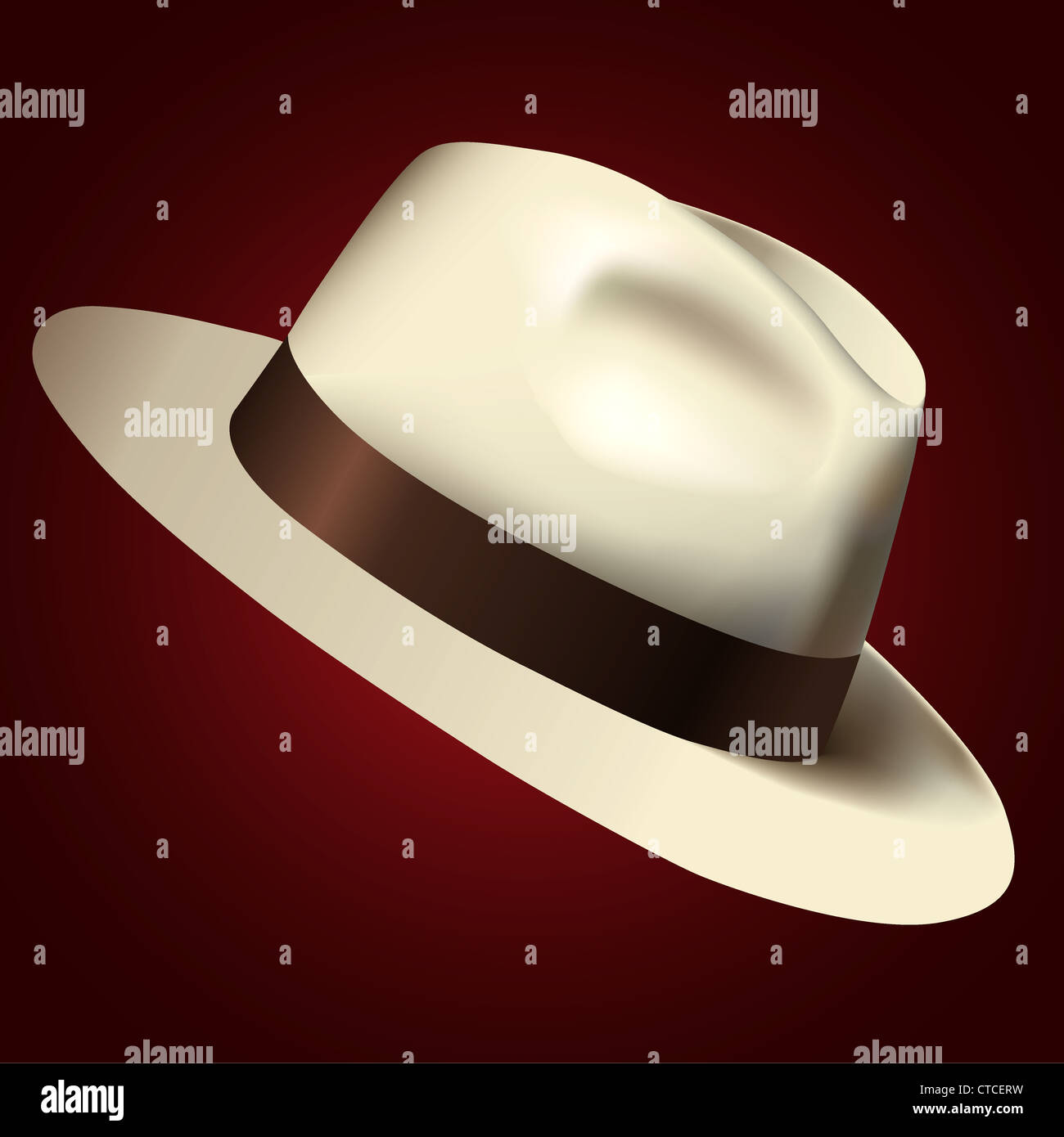 Isolated white hat Stock Photo Alamy