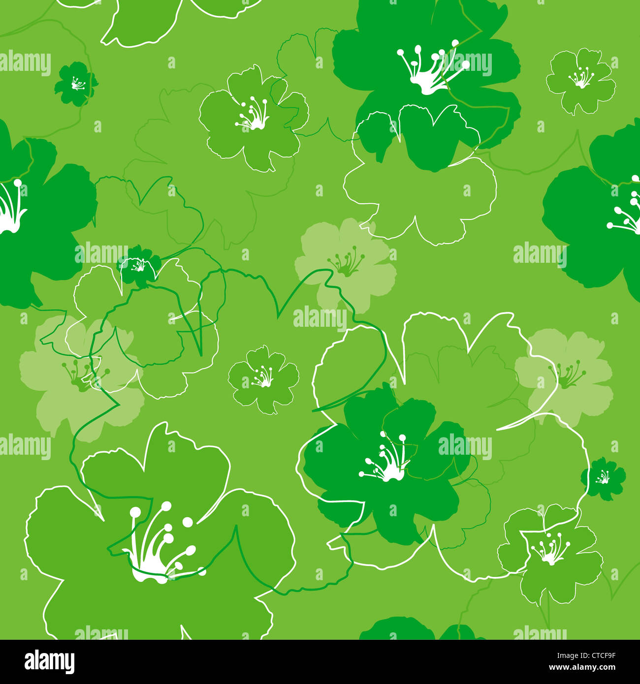 abstract seamless floral background vector illustration Stock Photo - Alamy