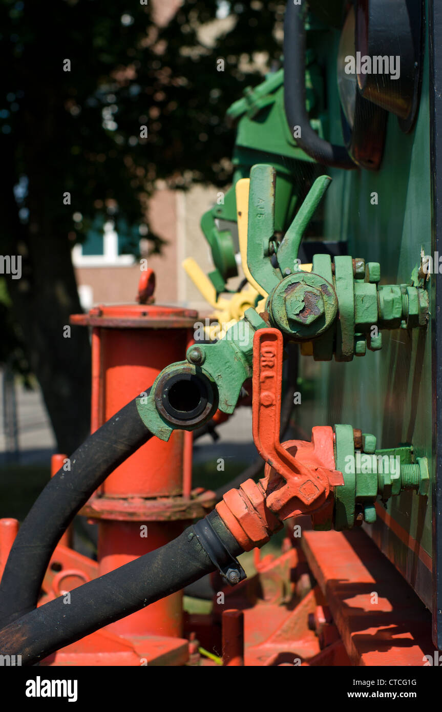 Brake hoses and valves of Stock Photo Alamy