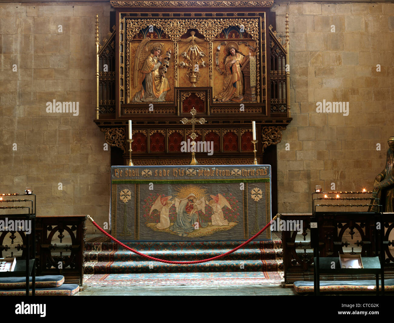 Surrey England Great Bookham St Nicholas Parish Church Altar Stock ...