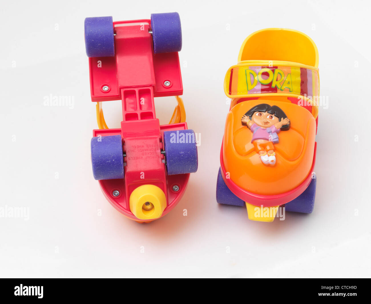 Children's Roller Skates Dora the Explorer Stock Photo