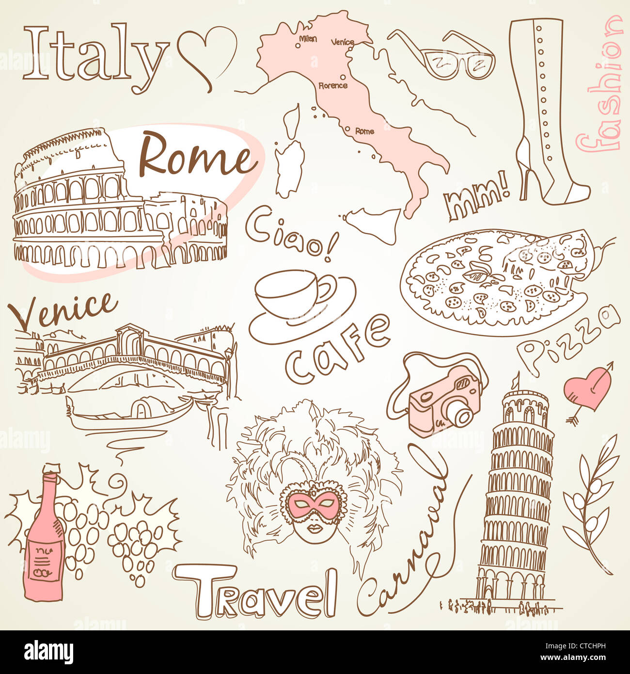 In Love With Italy Stock Photo - Alamy