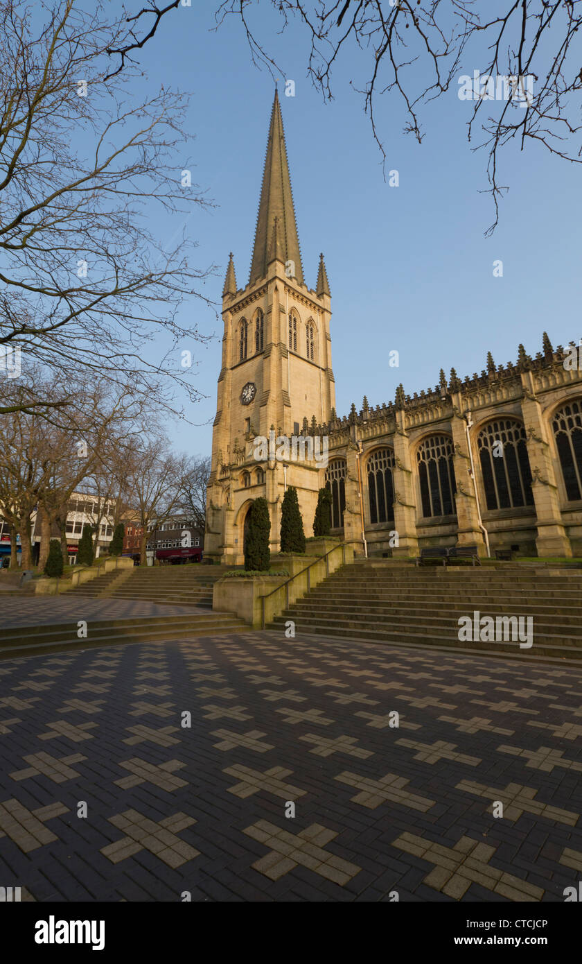 Cathedral church of all saints in wakefield hires stock photography