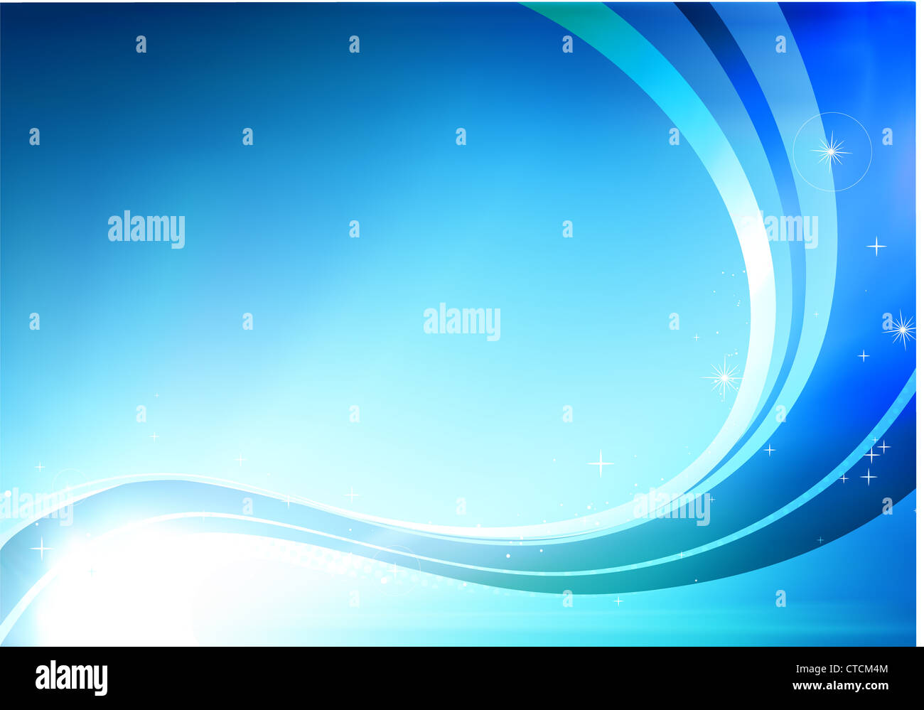 Vector illustration of blue abstract background made of light splashes ...