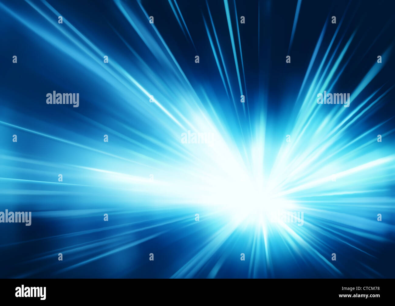 Vector illustration of abstract background with blurred magic neon blue ...