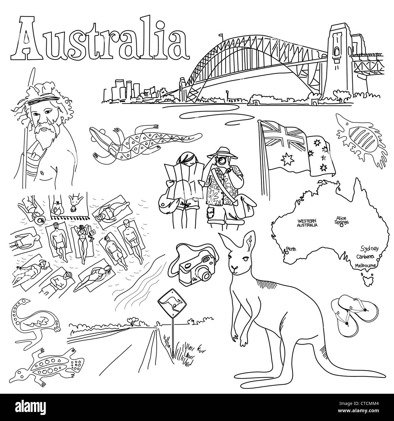 Sightseeing In Australia Stock Photo Alamy