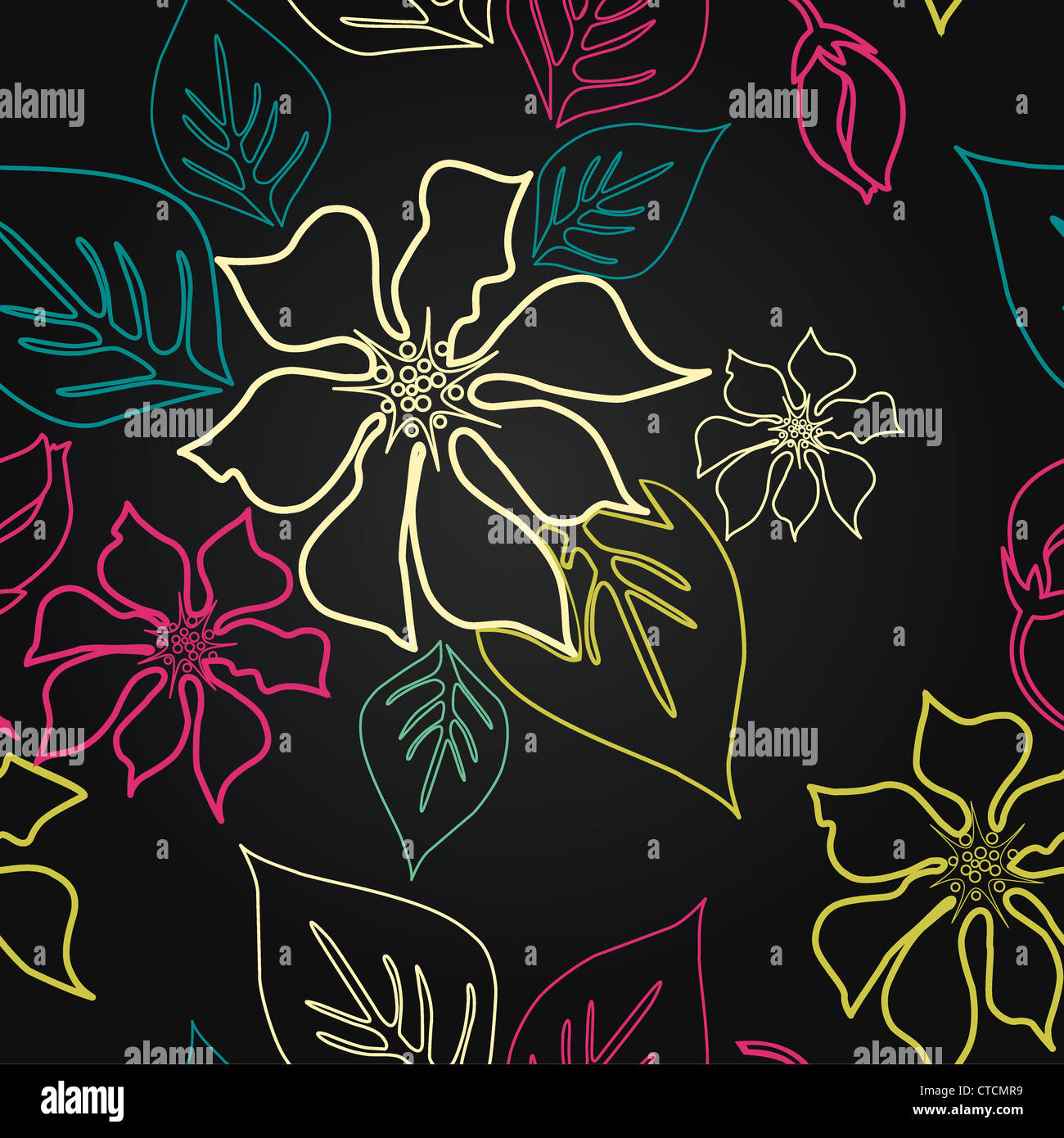 Seamless Aloha Pattern Stock Photo - Alamy