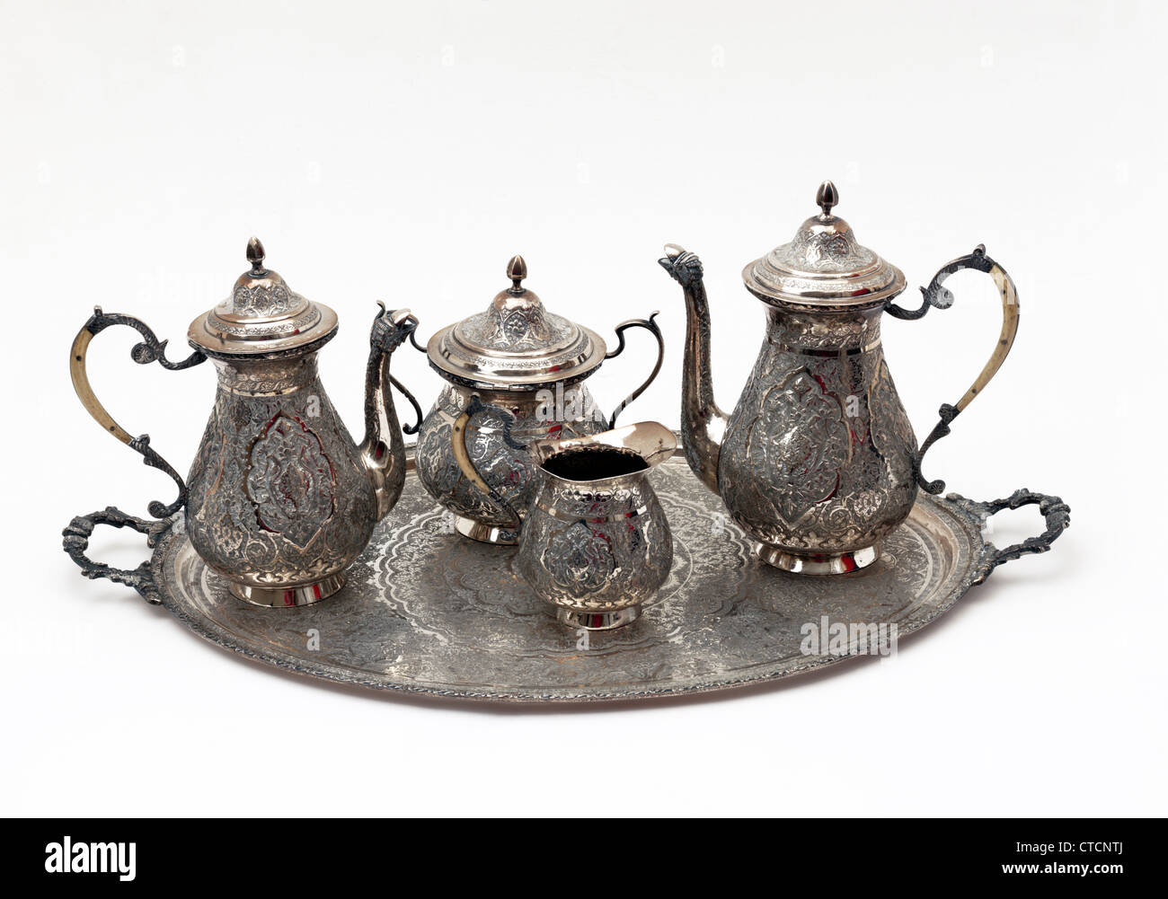 Antique silver tea service hi-res stock photography and images - Alamy