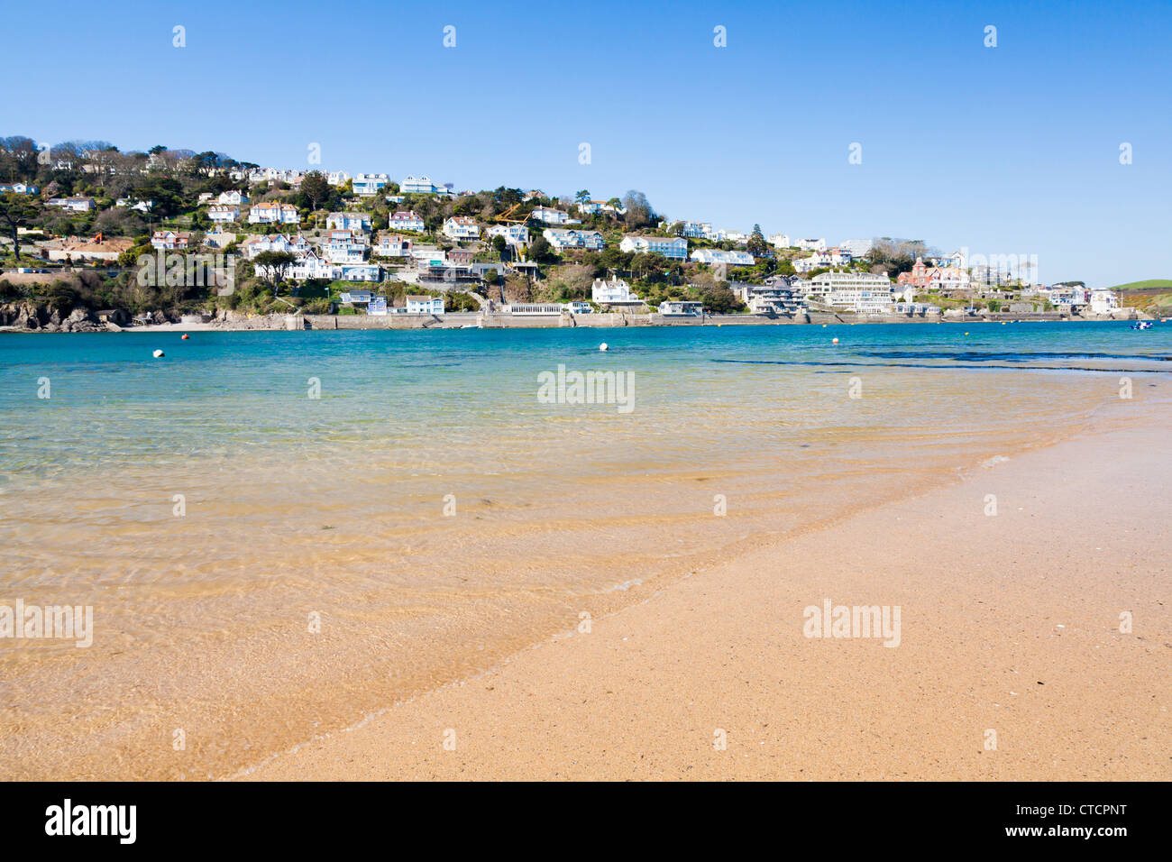 Looking across to Salcombe from Mill Bay Devon England UK Stock Photo