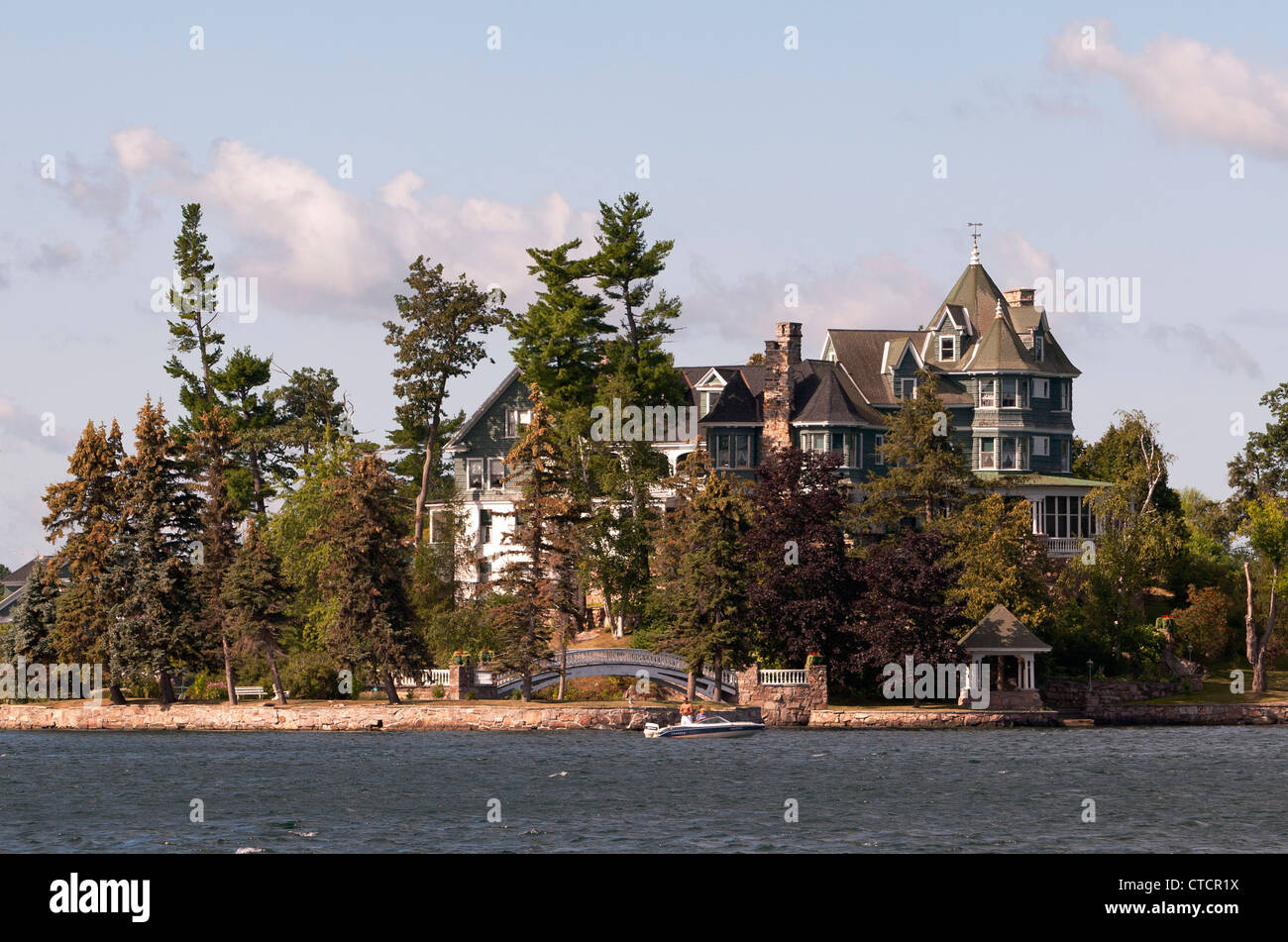 Residential mansion in the Thousand Islands, Alexandria Bay, New York