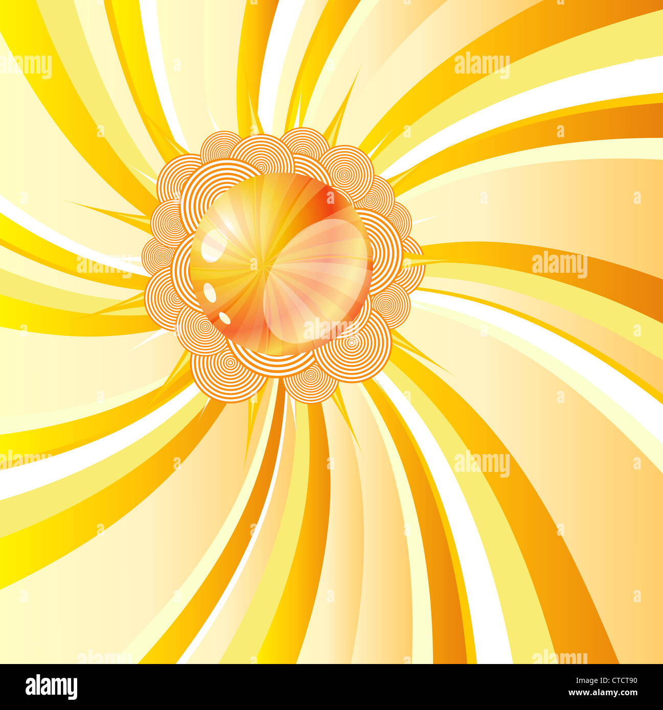 Vector illustration of beautifull sunny background Stock Photo - Alamy