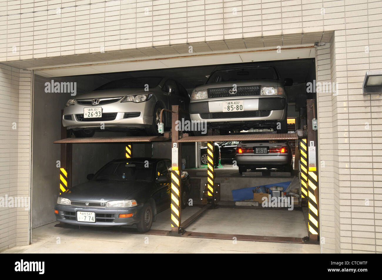 car parking Shinjuku Tokyo Japan Asia Stock Photo Alamy