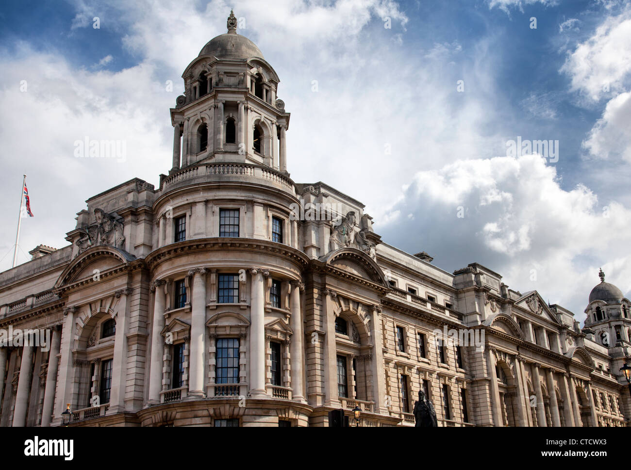 Old War Building on Whitehall - London UK Stock Photo