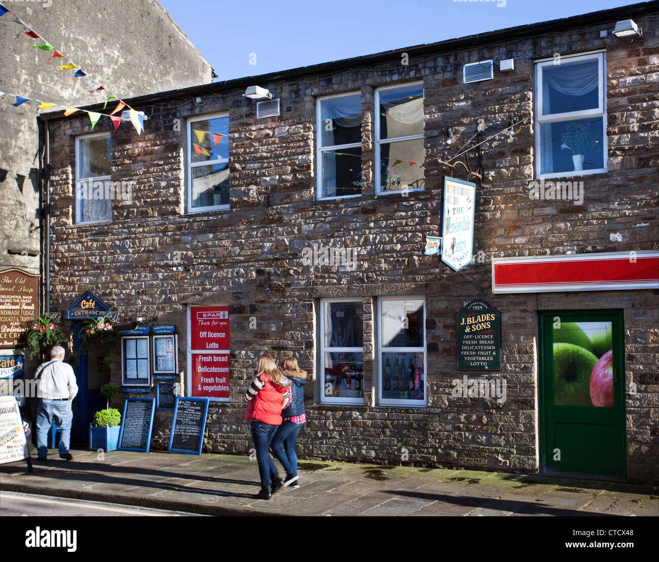 The Wensleydale Pantry Market Place, Hawes, North yorkshire Dales Stock