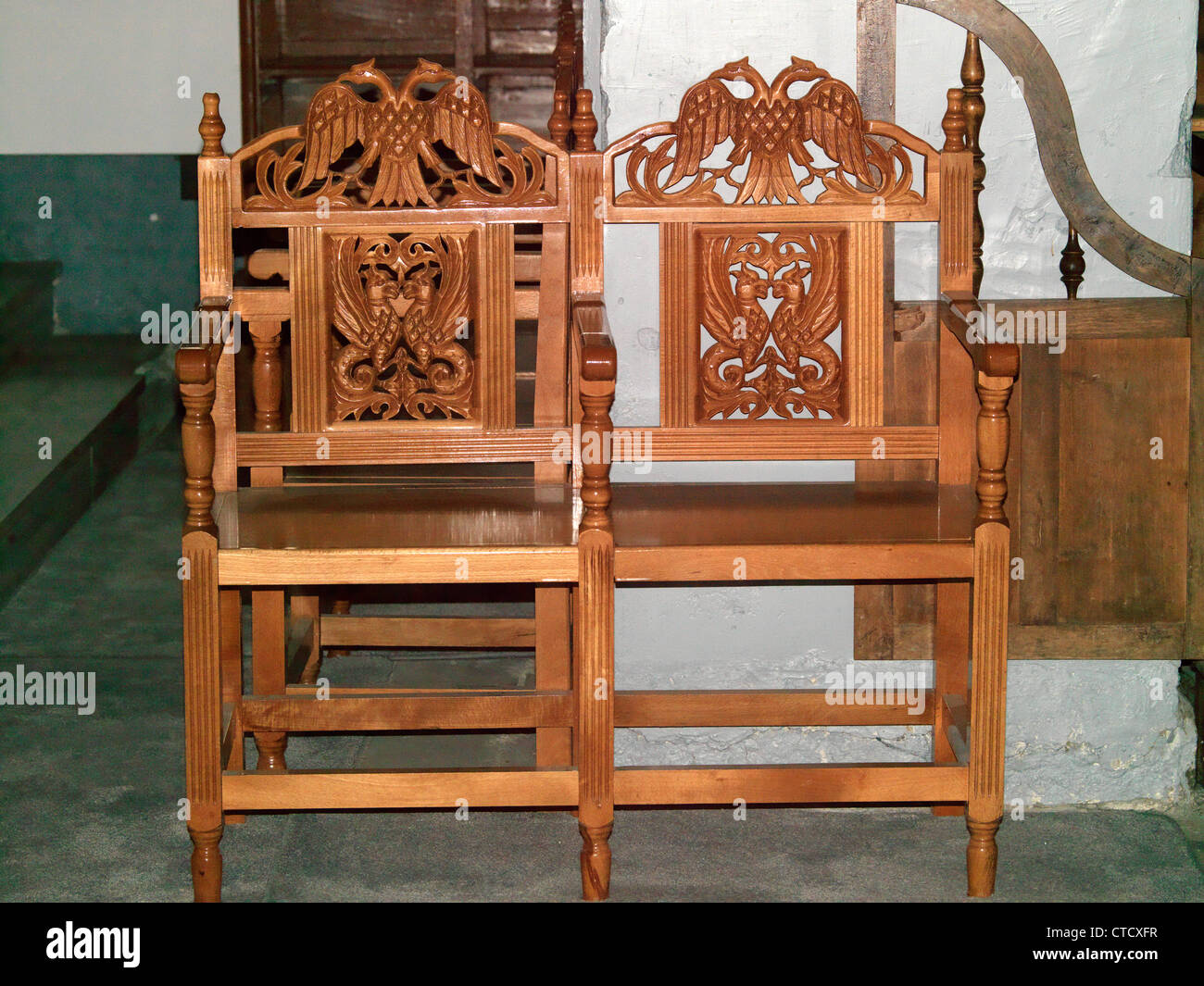 Antique wooden church online chairs