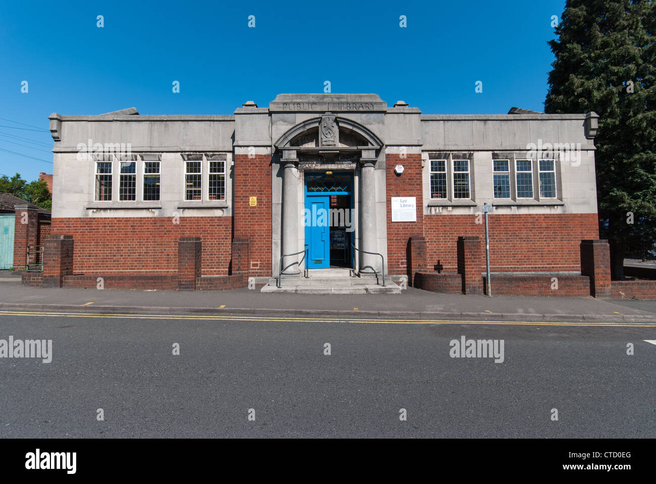 Lye public library in the Black Country near Stourbridge, West Midlands Stock Photo