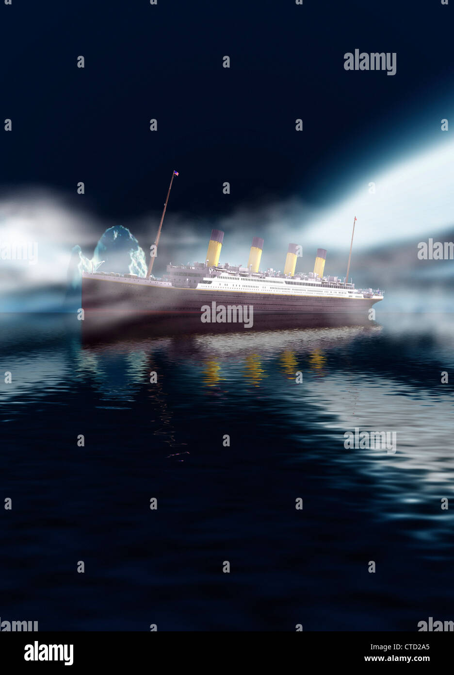 Titanic  artwork Stock Photo