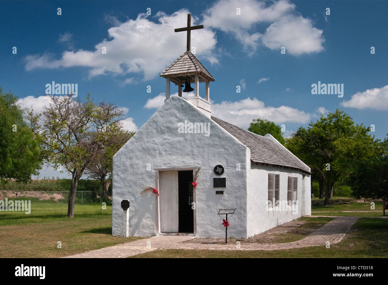 La Lomita Chapel, near Mission, Rio Grande Valley, Texas, USA Stock Photo