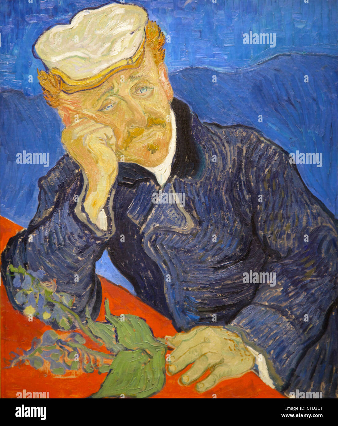 Portrait of Dr. Gachet, by Vincent van Gogh, 1890, Musee D'Orsay Orsay Museum and Art Gallery Paris France Europe Stock Photo