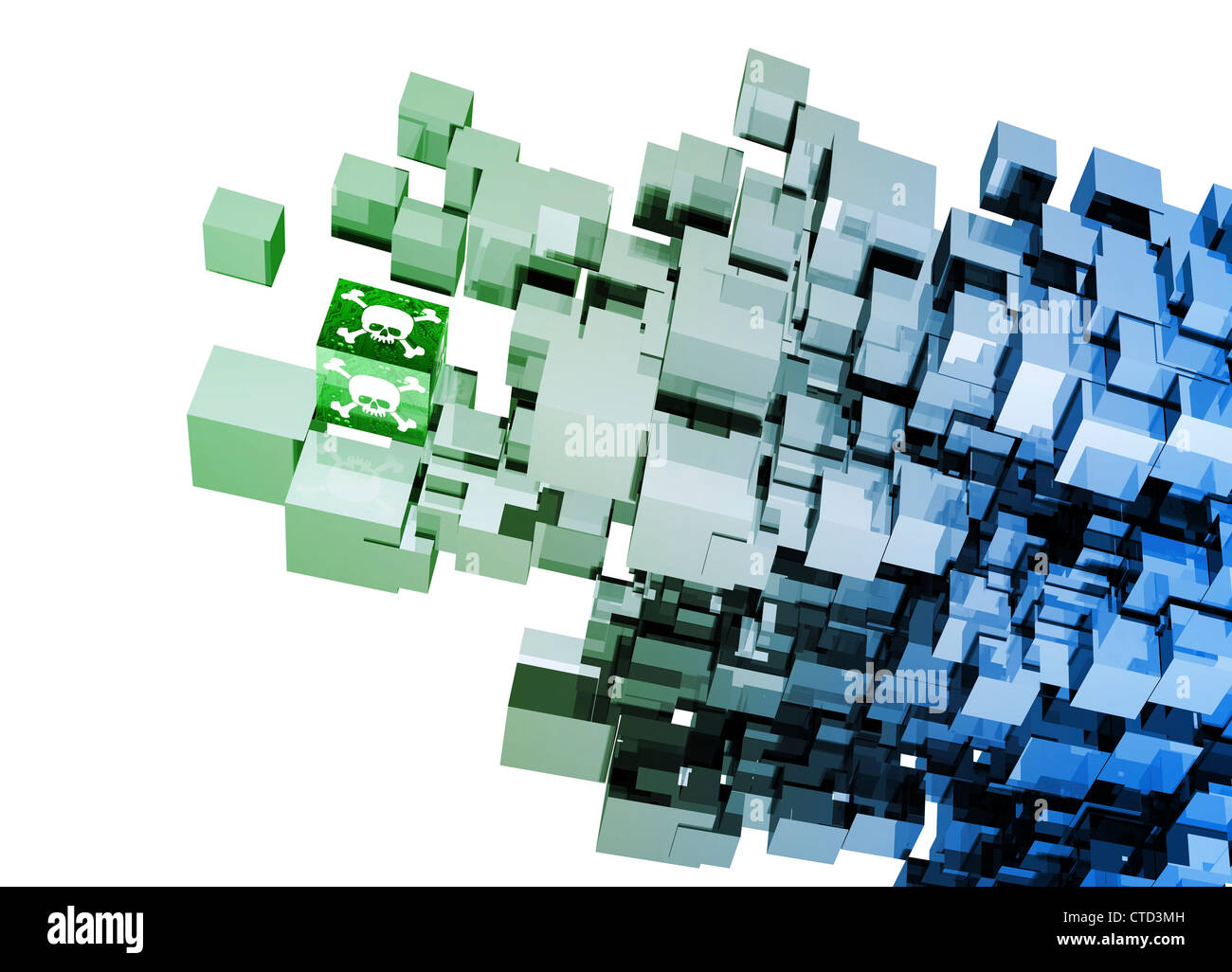 Computer virus conceptual artwork Stock Photo - Alamy