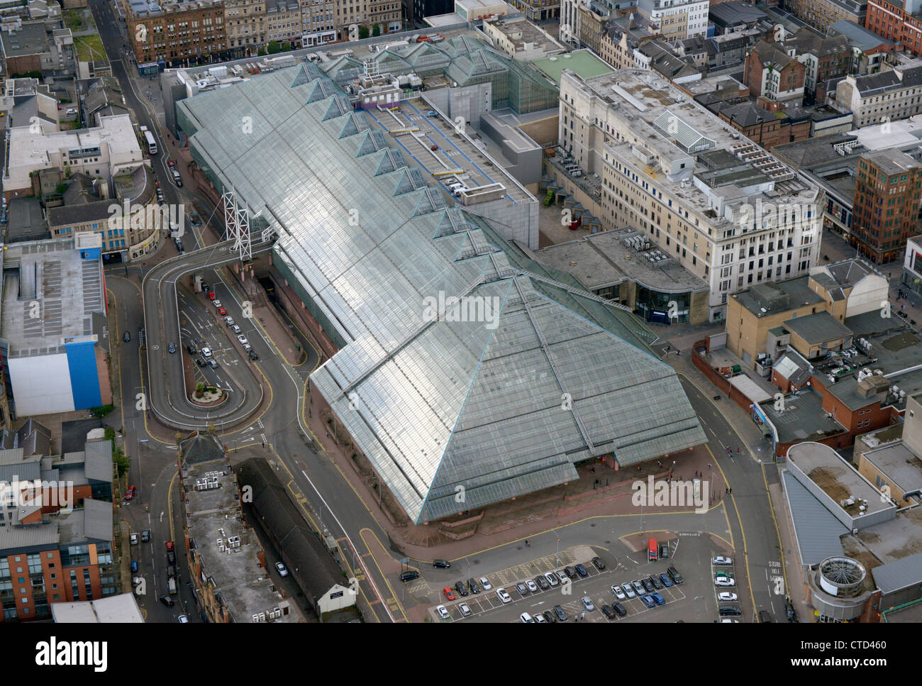 Aerial view of the St Enoch shopping centre, Glasgow Stock Photo - Alamy