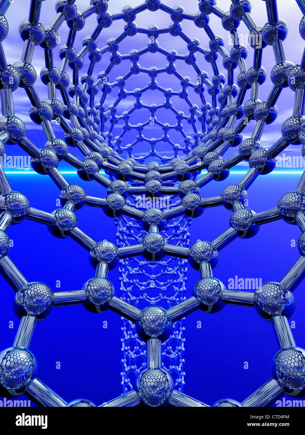 Carbon nanotube artwork Stock Photo Alamy