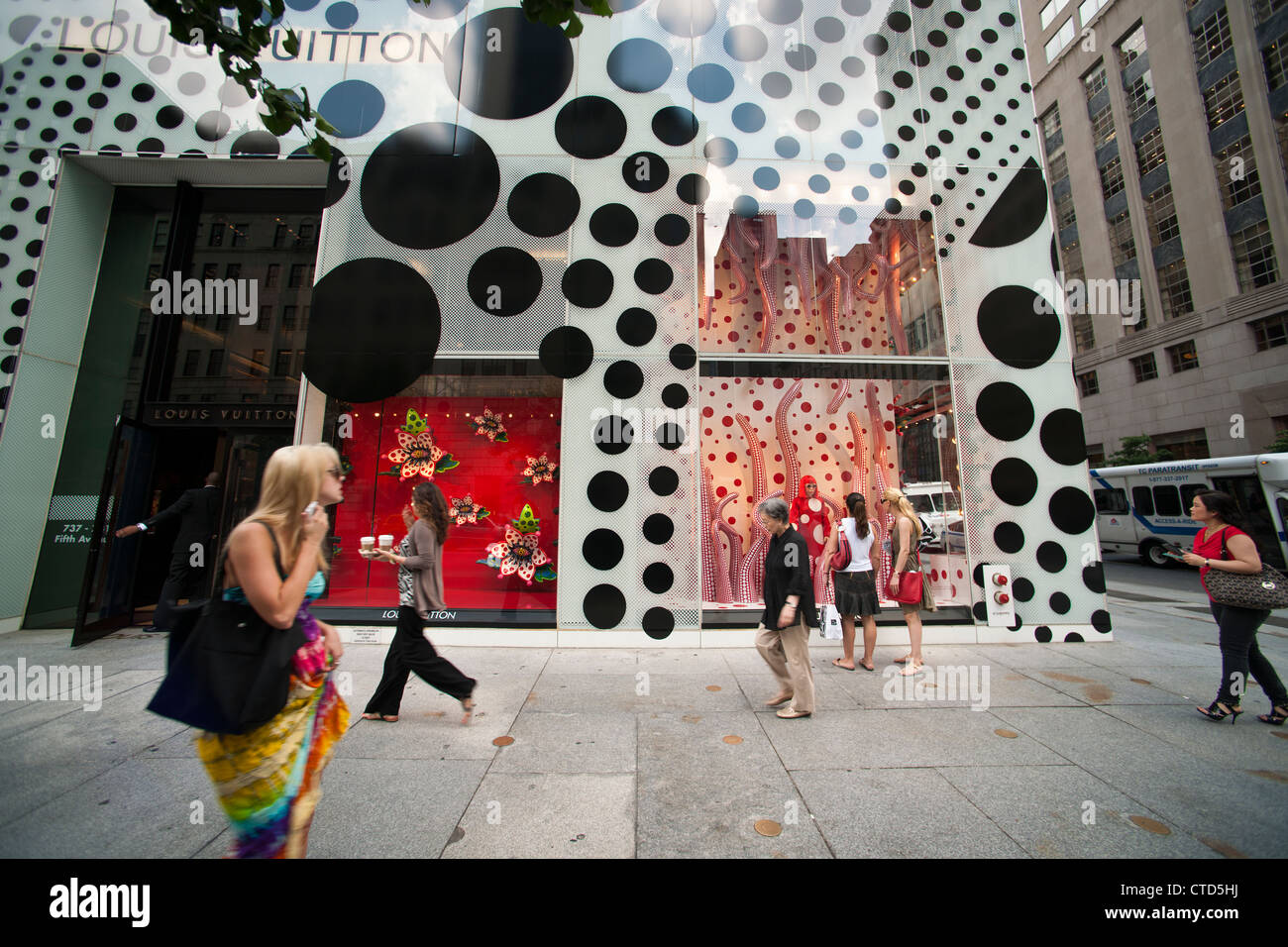 The Louis Vuitton flagship store on Fifth Avenue in New York is