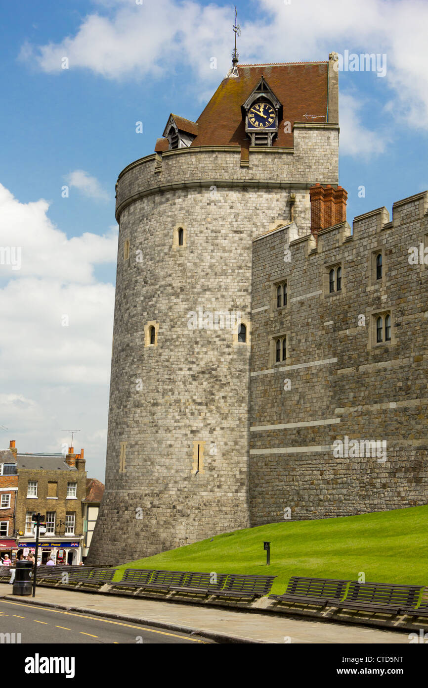 The Curfew tower at Windsor castle in Berkshire, England Stock Photo