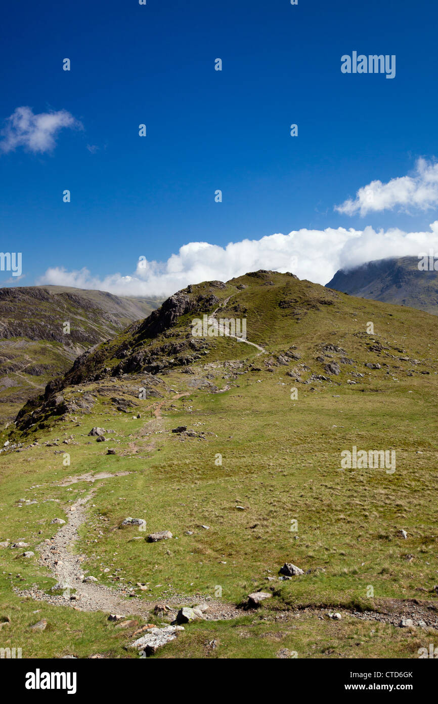 Haystacks Mountain The High Footpath From Red Pike, The Lake District Cumbria Lakeland England United Kingdom Stock Photo