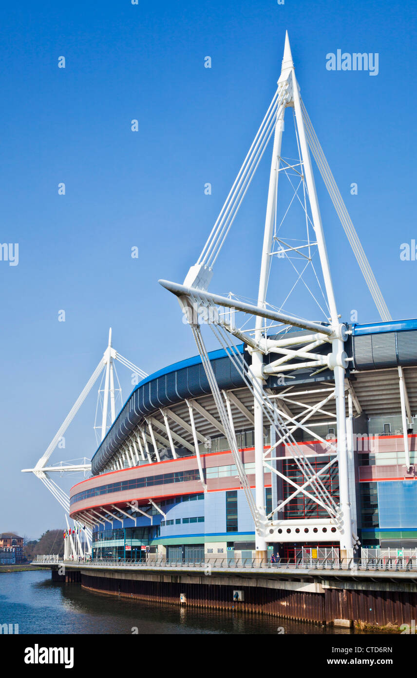 Principality Stadium or BT Millennium stadium a sporting and concert venue in the city centre Cardiff South Glamorgan South Wales UK GB Europe Stock Photo