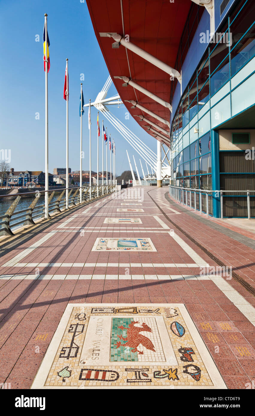 Principality Stadium or BT Millennium stadium a sporting and concert venue in the city centre Cardiff South Glamorgan South Wales UK GB EU Europe Stock Photo