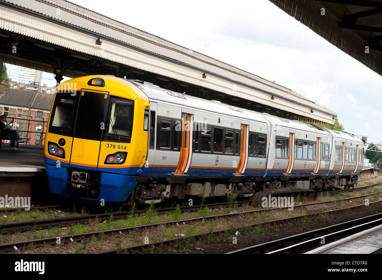 Class 378 Passenger Train In London Overground Livery At Clapham 