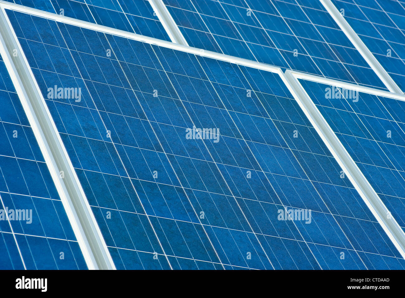 Solar Panels Detail Stock Photo