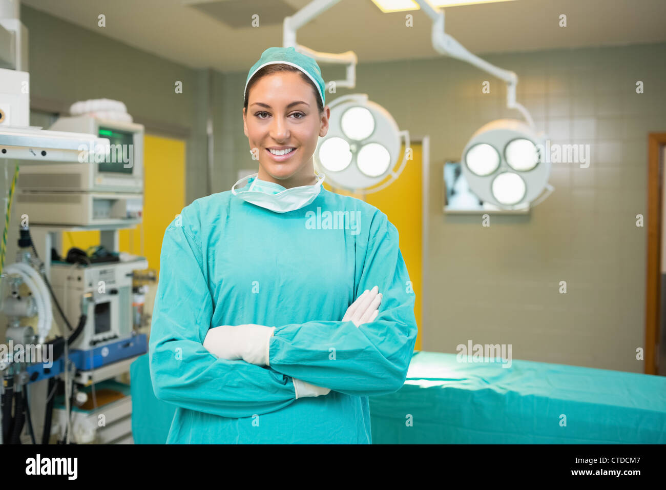Nurse smiling standing in hi-res stock photography and images - Alamy