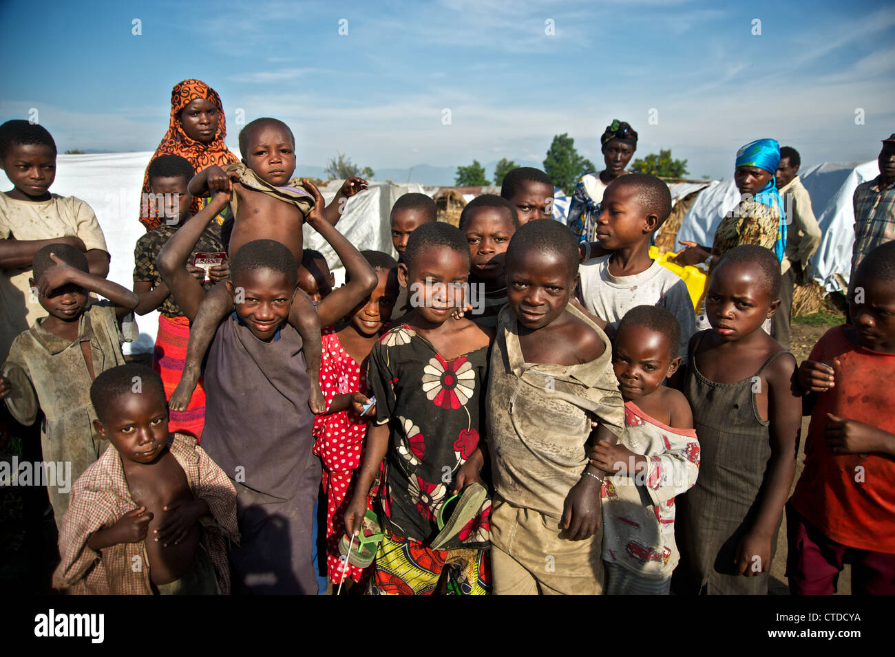 Congolese children,  Democratic Republic of Congo Stock Photo